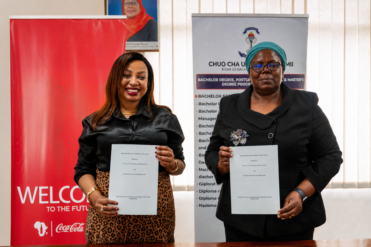 ISW na Coca-Cola Kwanza Wasaini Makubaliano ya Kuimarisha Uwezeshaji wa Kiuchumi kwa Vijana na Wanawake